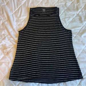 Old Navy Black and White Striped Shirt